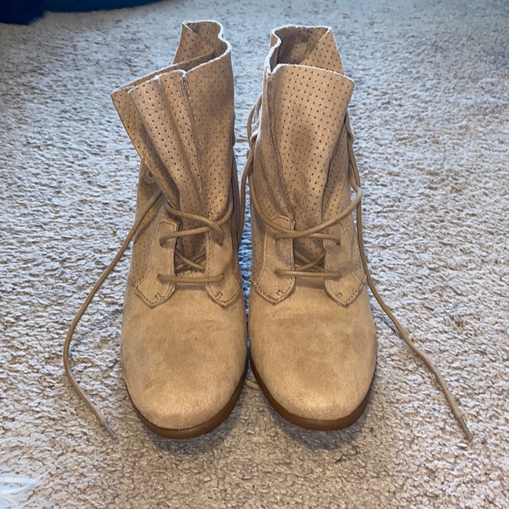 Tie ankle booties